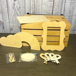 New assorted wood craft items